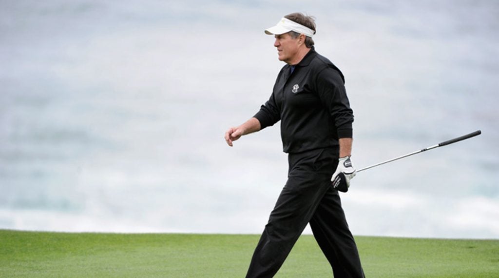 Bill Belichick frequently plays in the Pebble Beach Pro-Am every February.