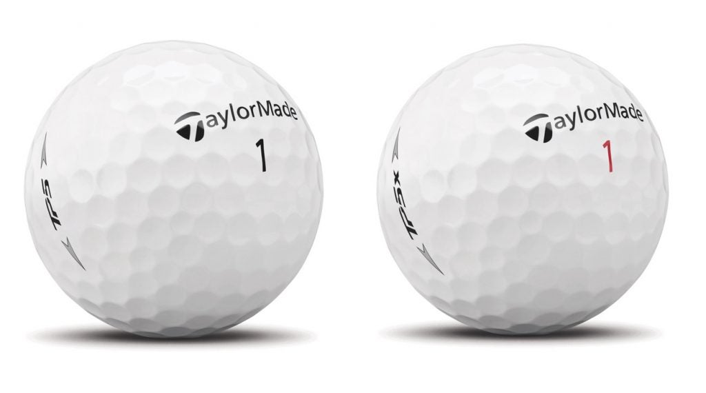 TaylorMade's TP5 and TP5x golf balls.