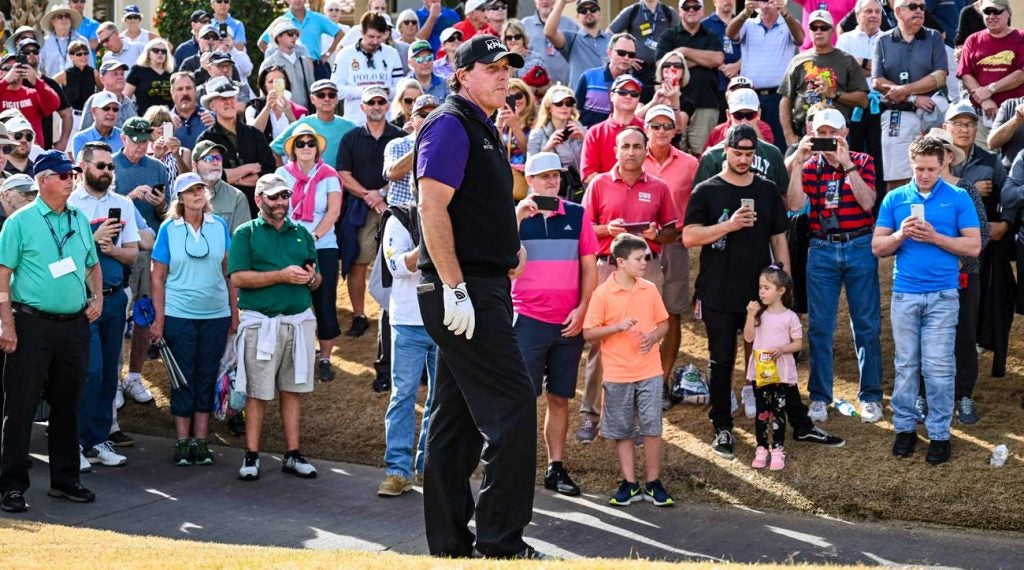 Phil Mickelson during the second round of the 2019 Desert Classic at PGA West