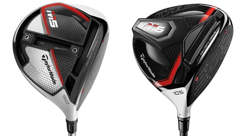 TaylorMade's recently released M5 and M6 drivers.