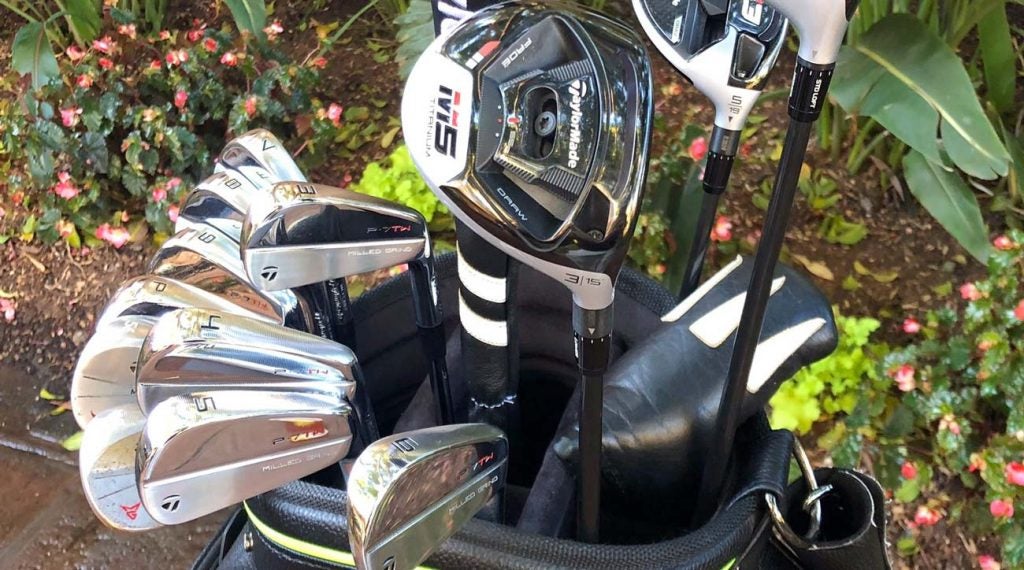 Tiger Woods shared this photo of his new TaylorMade golf clubs on Tuesday ahead of the 2019 Farmers Insurance Open.