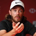 Tommy Fleetwood speaks to reporters ahead of this week's Abu Dhabi HSBC Golf Championship.