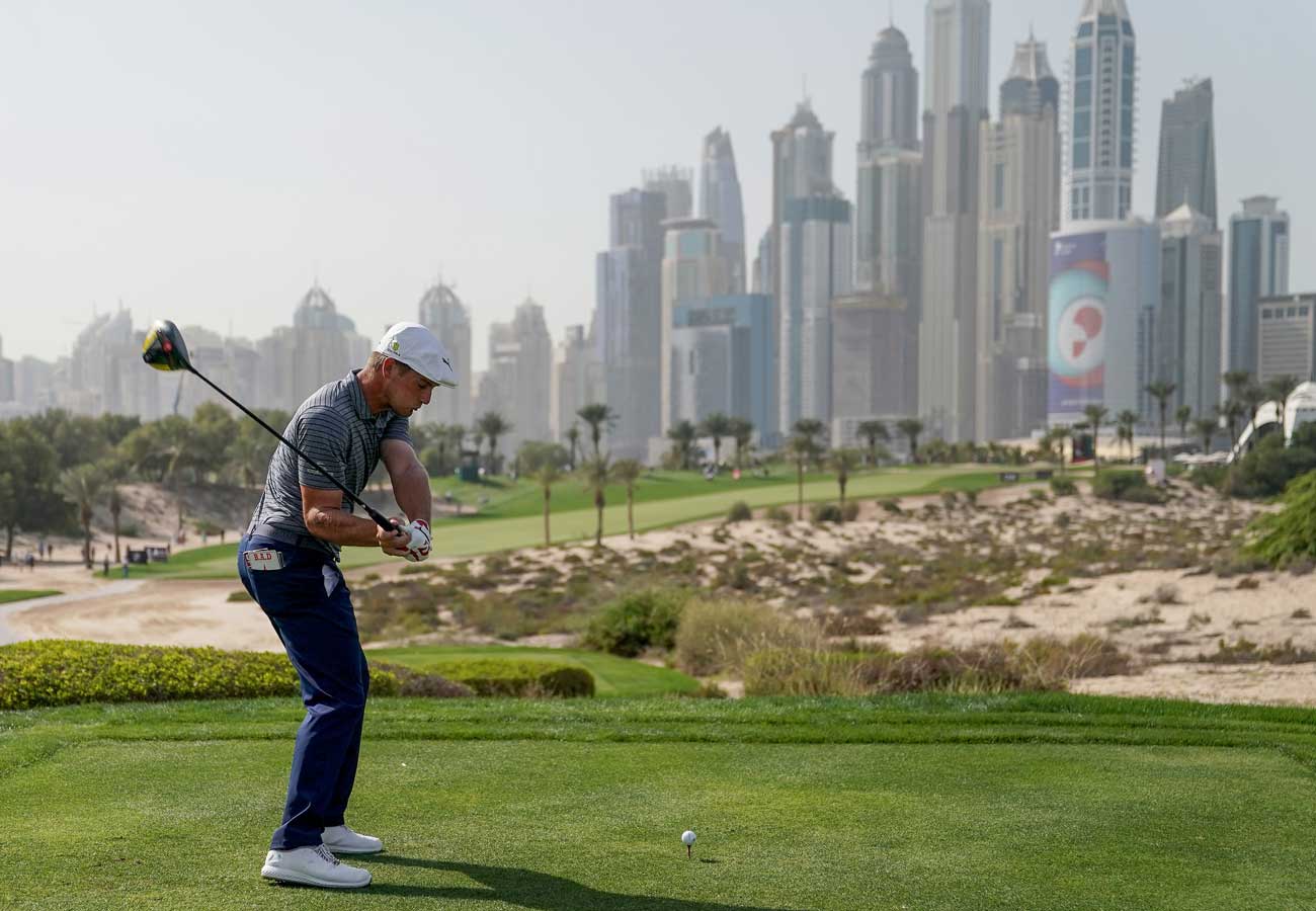 Bryson DeChambeau likes to tee it high.