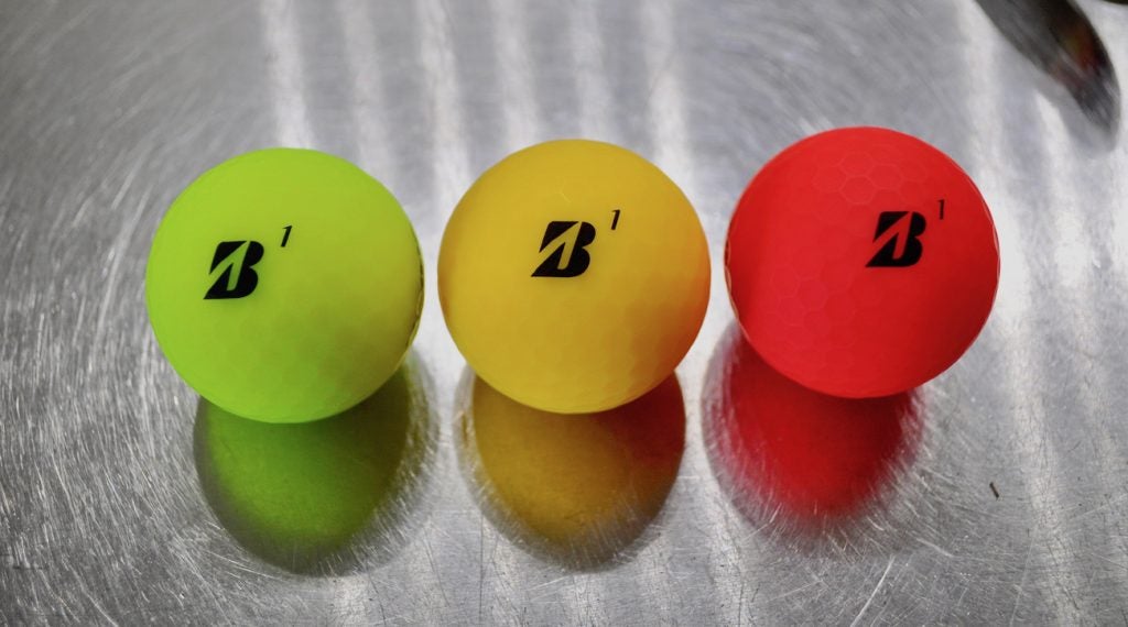 Bridgestone's e12 Soft golf ball comes in three matte finishes.