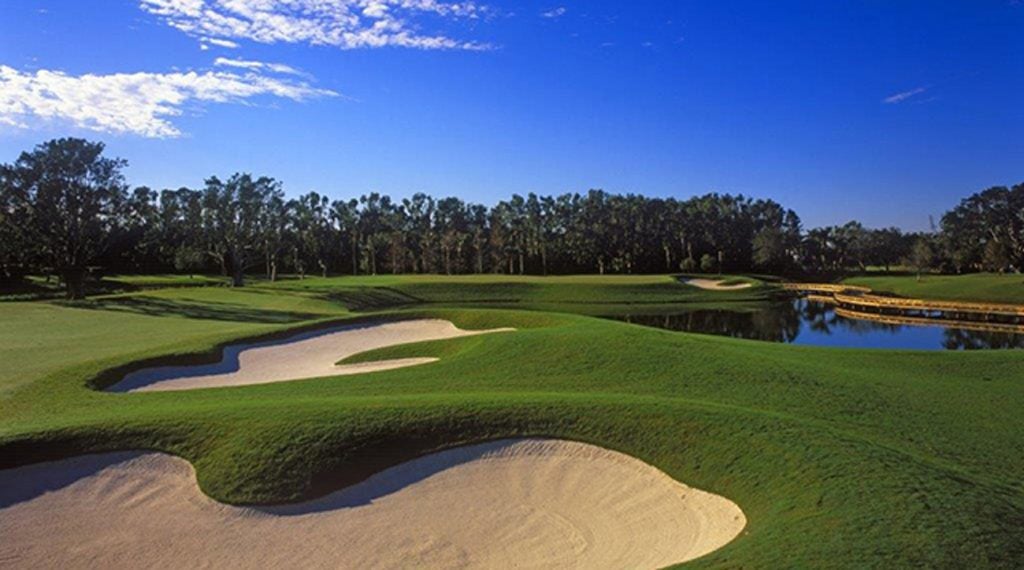 A view of the 13th hole at The Breakers' Rees Jones-designed course.