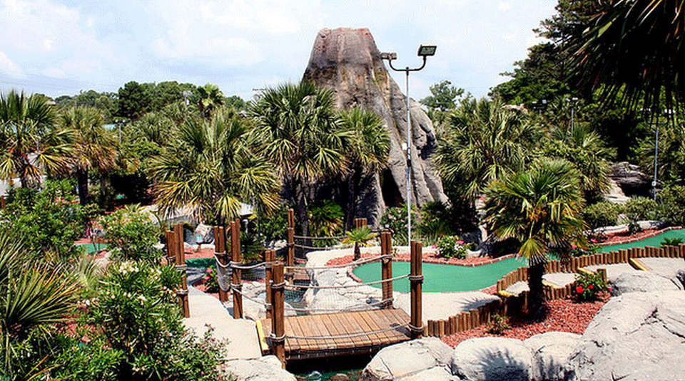 Hawaiian Rumble mini golf is billed at the No. 1 mini golf course in the world.