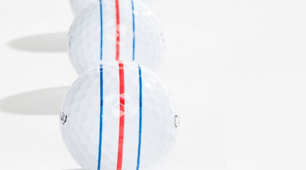Phil Mickelson's Callaway Chrome Soft X with Triple Track Technology.