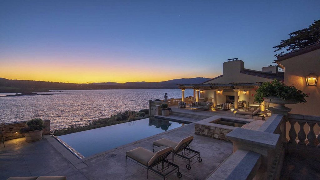 This $34.9 million home is an entertainer's dream, with views of Pebble Beach Golf Links across the water.