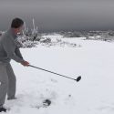Troon North is just one of several Phoenix area golf courses blanketed by snow.