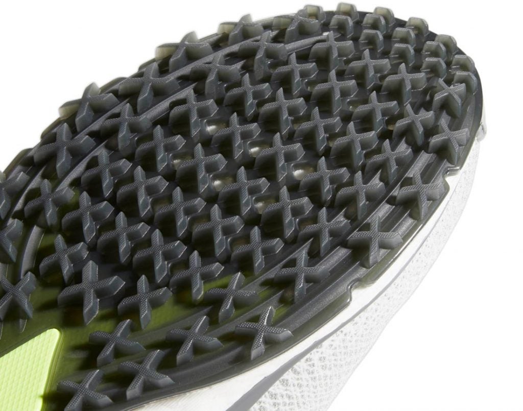 The Adidas Forgefiber shoes include the same X-Traxion system used in the Tour360 XT-SL shoe.