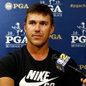 Brooks Koepka speaks to the media in New York while promoting the 2019 PGA Championship