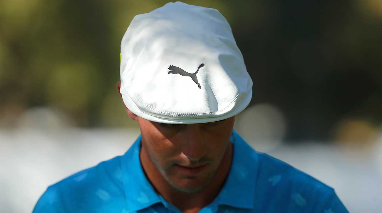 Bryson DeChambeau walks off the green during the first round of the WGC-Mexico Championship.