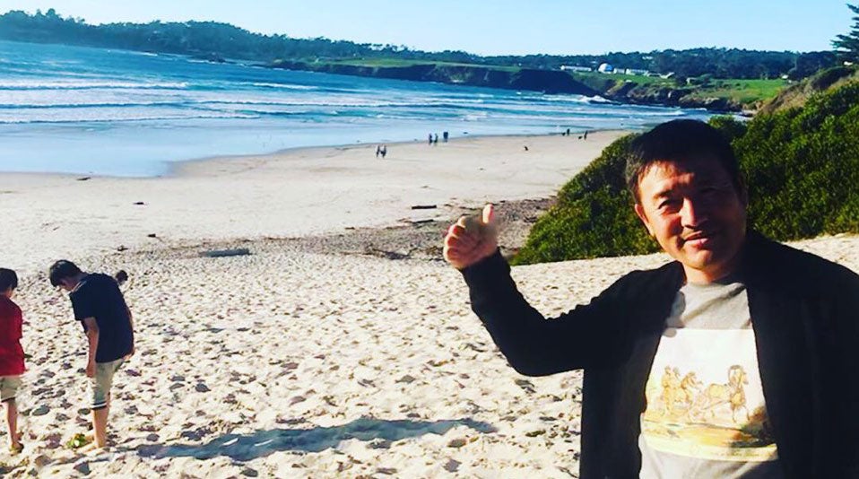 Choi and his family have been enjoying the California coast.