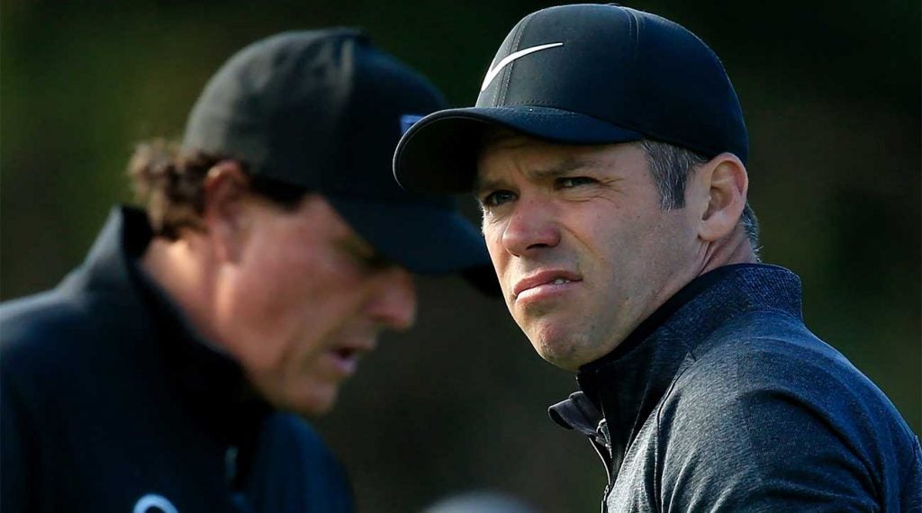 Paul Casey and Phil Mickelson will square off on Monday at Pebble.