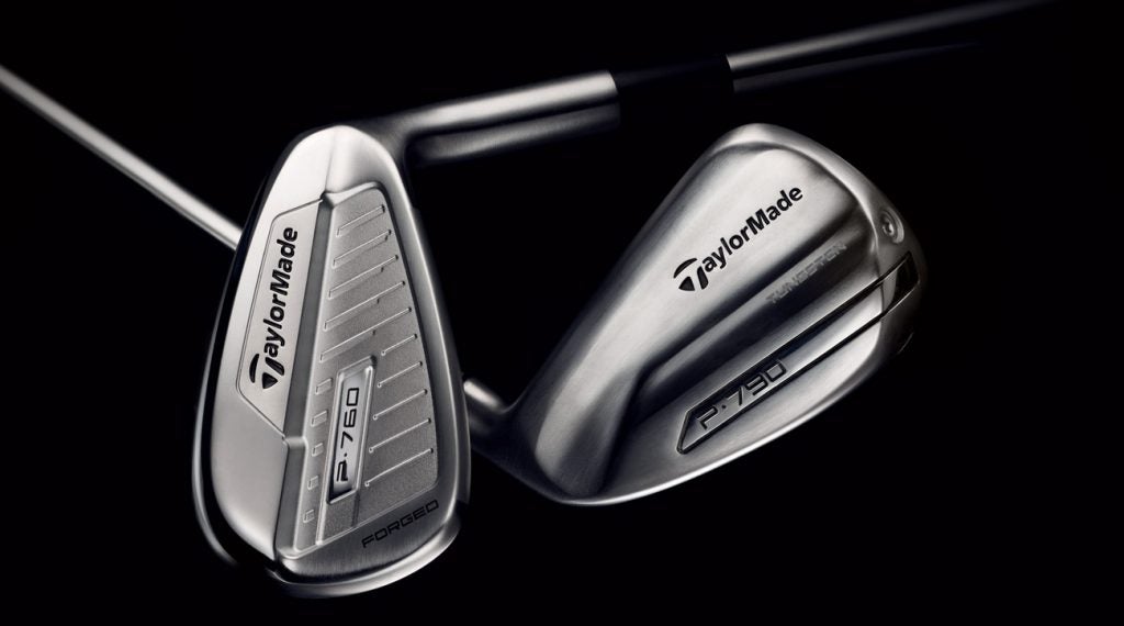 TayroMade's P760 irons (left) and P790 irons (right) offer different advantages to players