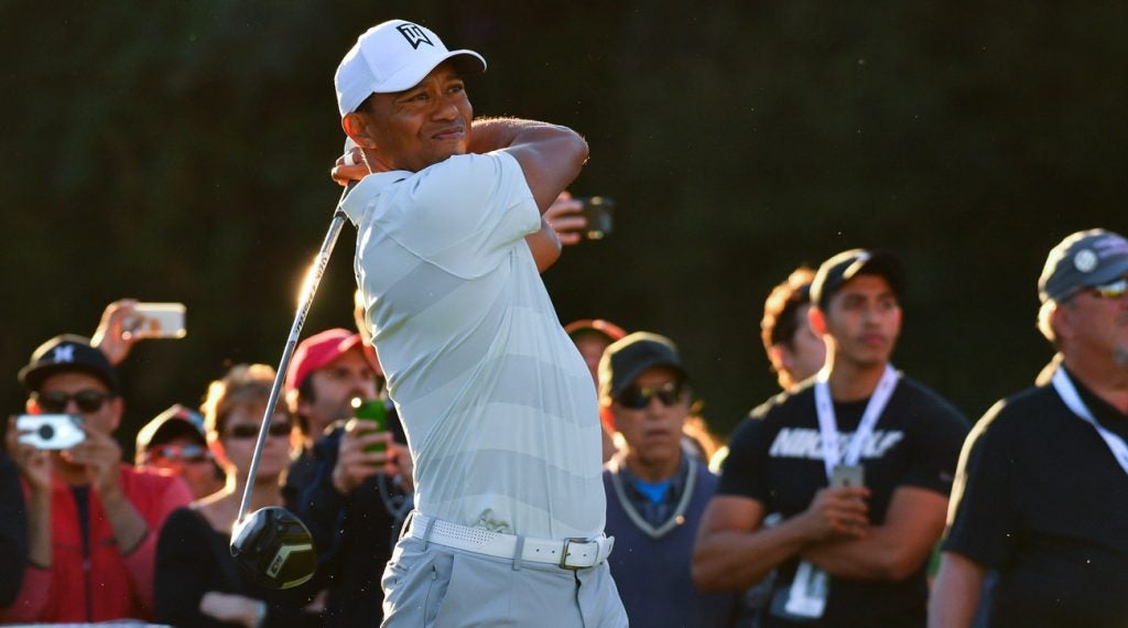 Tiger Woods during the second round of the 2018 Genesis Open.