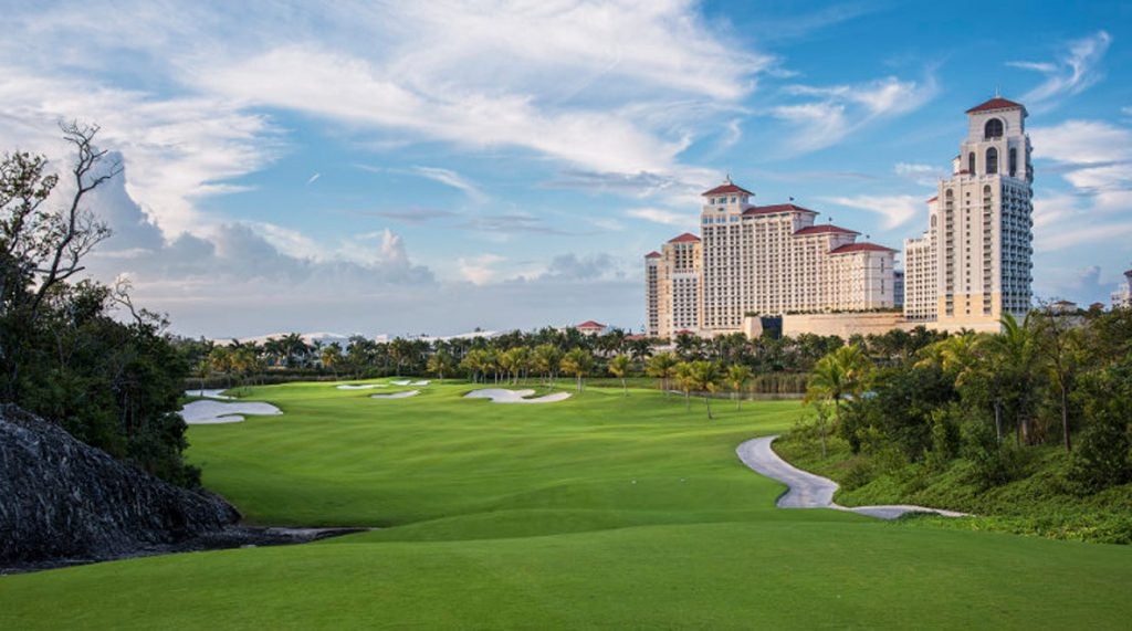 The Royal Blue Course at Baha Mar is a Jack Nicklaus-designed track.