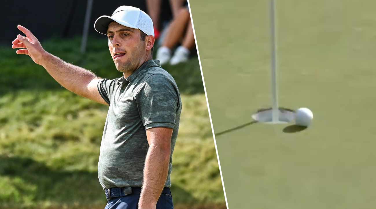 Francesco Molinari's pin-in putt made history.