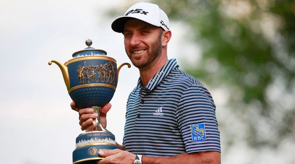 Dustin Johnson was inducted into the Myrtle Beach Golf Hall of Fame.