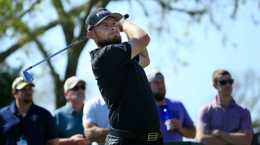 Tyrrell Hatton is willing to poke fun at himself when hitting a bad shot.