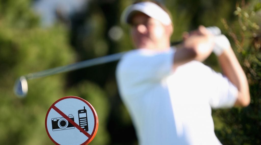 Phone are strictly verboten on the course at Augusta National.