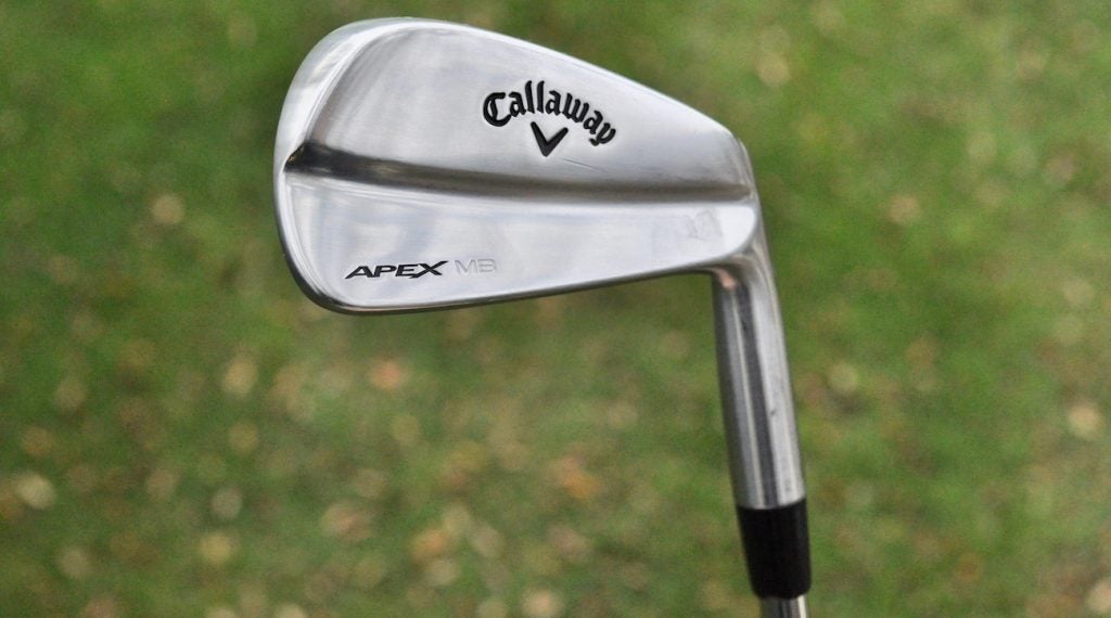 Francesco Molinari's Callaway Apex MB 18 irons were made in Japan.