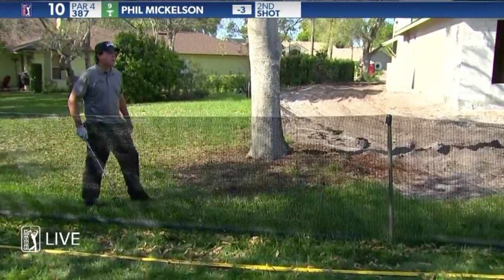 Phil Mickelson had quite the decision to make from here.