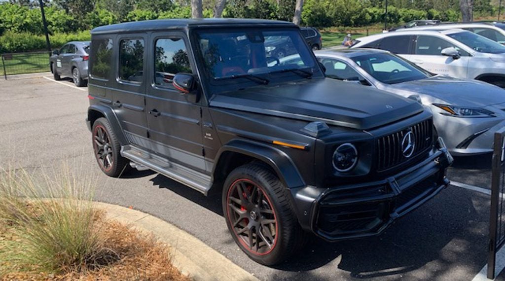 Ian Poulter's Mercedes G-Wagen.