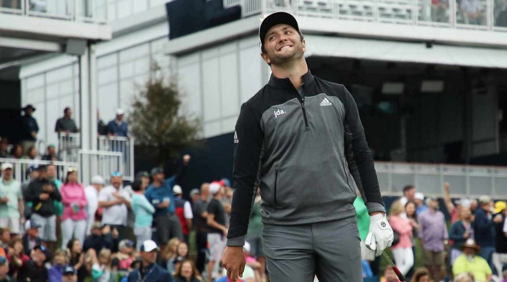 Jon Rahm charged into the lead on Saturday at the Players.