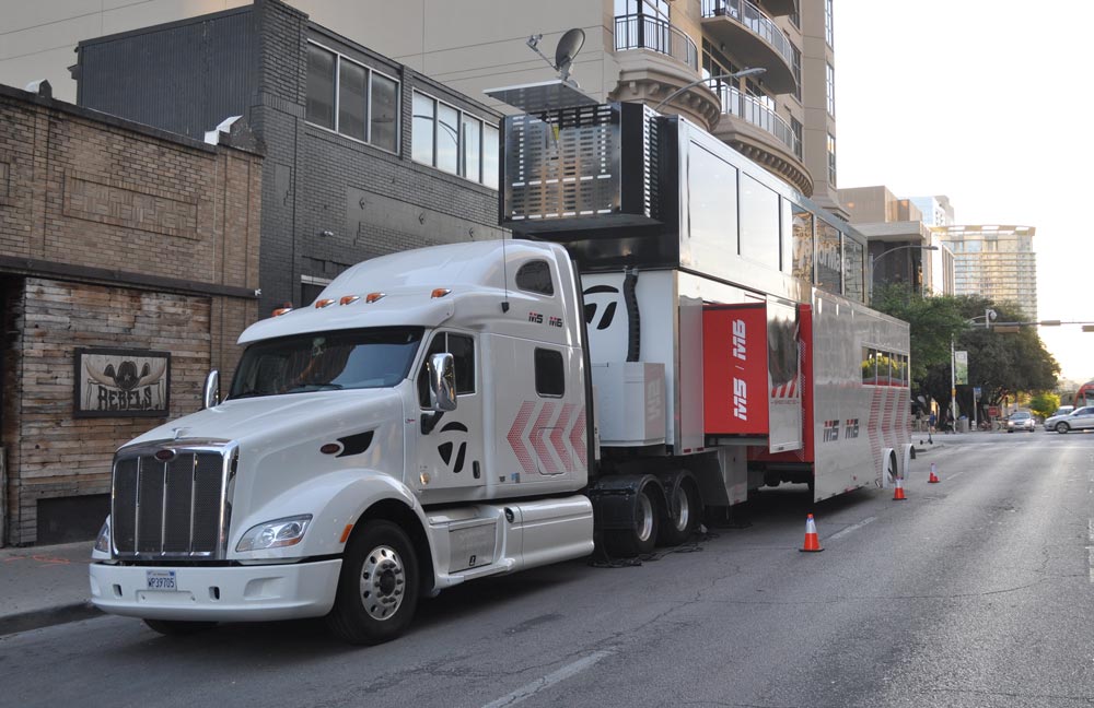 A view of the TaylorMade Tour Truck on Tuesday in Austin, Texas.