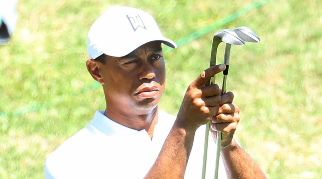 Tiger Woods is meticulous when it comes to dialing in his clubs.
