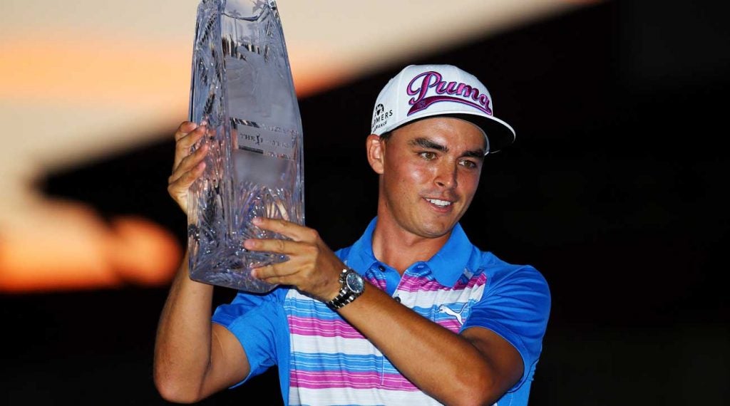 Rickie Fowler's 2015 victory came after a flurry of birdies pushed him into a playoff against Sergio Garcia and Kevin Kisner.
