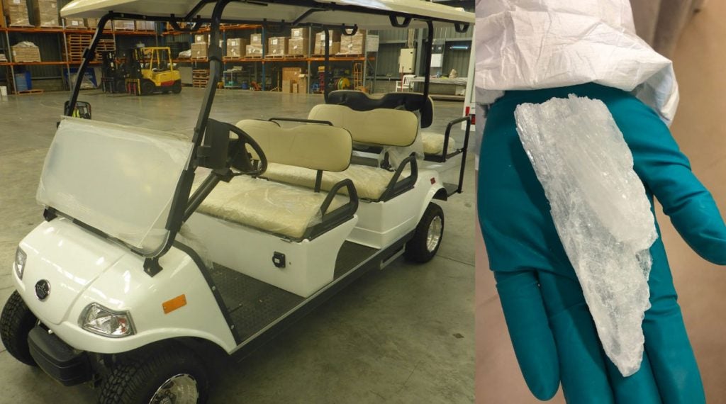 Golf cart batteries full of meth found by New Zealand customs