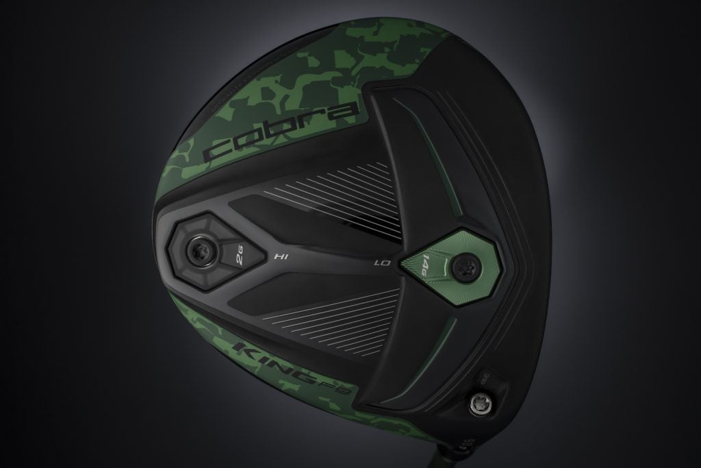 A view of the sole on Cobra's new Camo King F9 Speedback driver.
