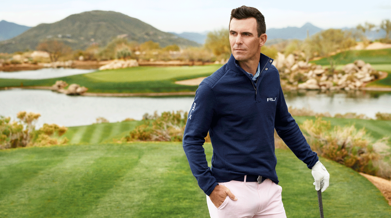 Billy Horschel models his Friday Masters look.