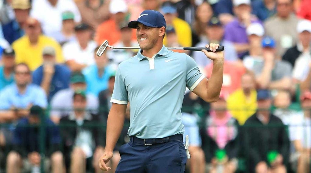 Brooks Koepka was in contention until his final putt at the Masters.