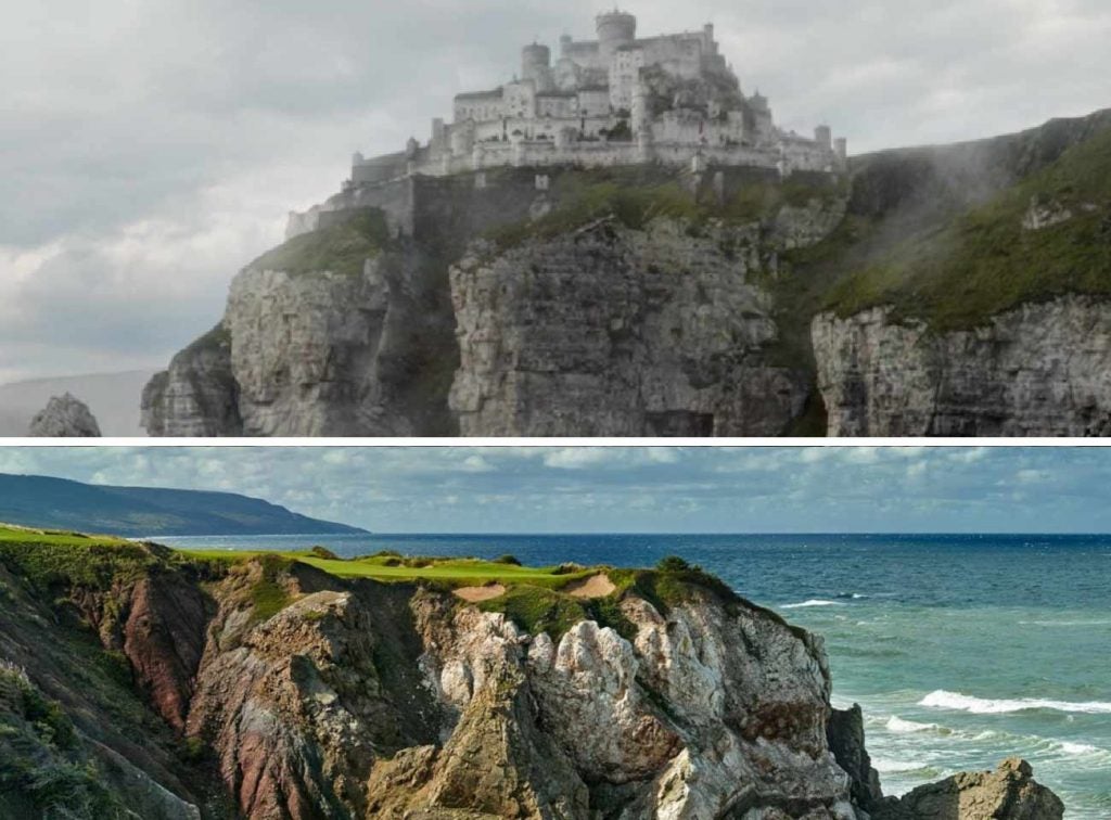 Casterly Rock and Cabot Cliffs have a strikingly similar aesthetic.