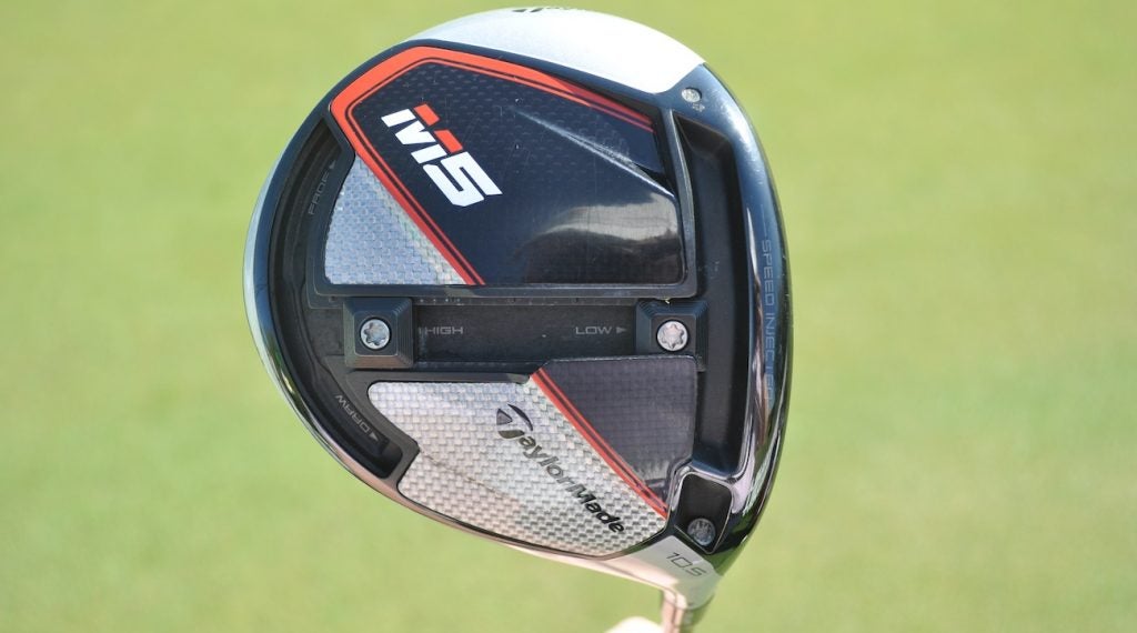 Dustin Johnson's TaylorMade M5 driver. 