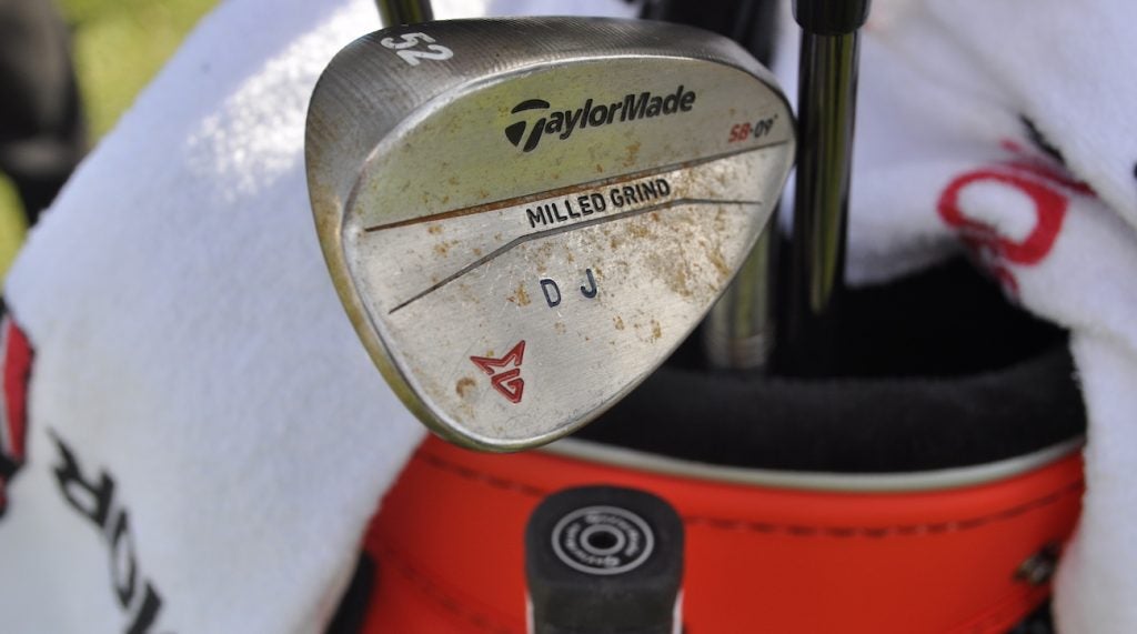 Dustin Johnson's TaylorMade Milled Grind wedge. 