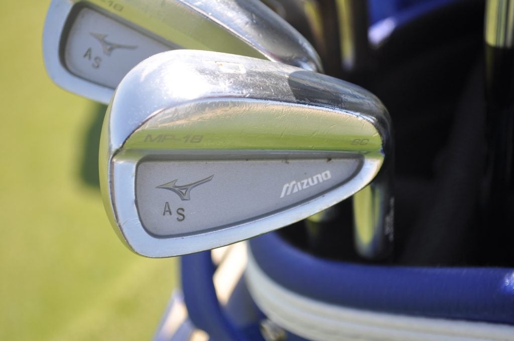 Adam Schenk's initials can be found inside the cavity of MP-18 SC irons. 