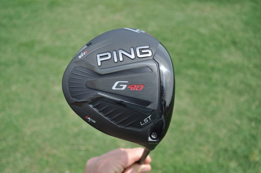 Ping's G410 LST driver from the sole position. 