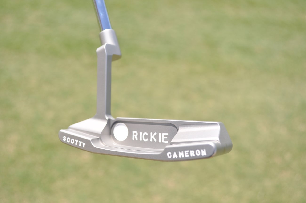 Rickie Fowler's Scotty Cameron Newport 2 putter came from a box of blank heads once reserved for Tiger Woods.