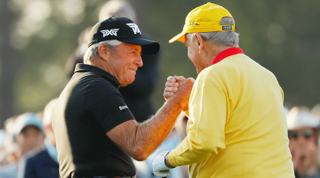 Gary Player and Jack Nicklaus hit the opening tee shots at the 2019 Masters.  