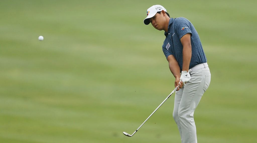 Si Woo Kim is the driver's seat heading into the final round of the Valero Texas Open.