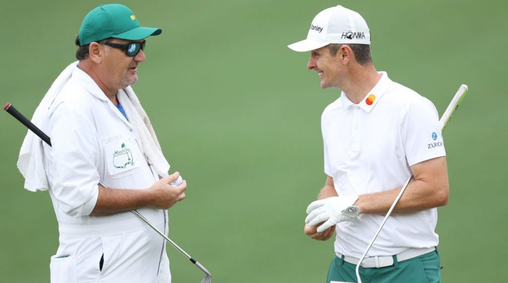 Justin Rose will have his normal caddie, Mark Fulcher, back on the bag at the Masters.