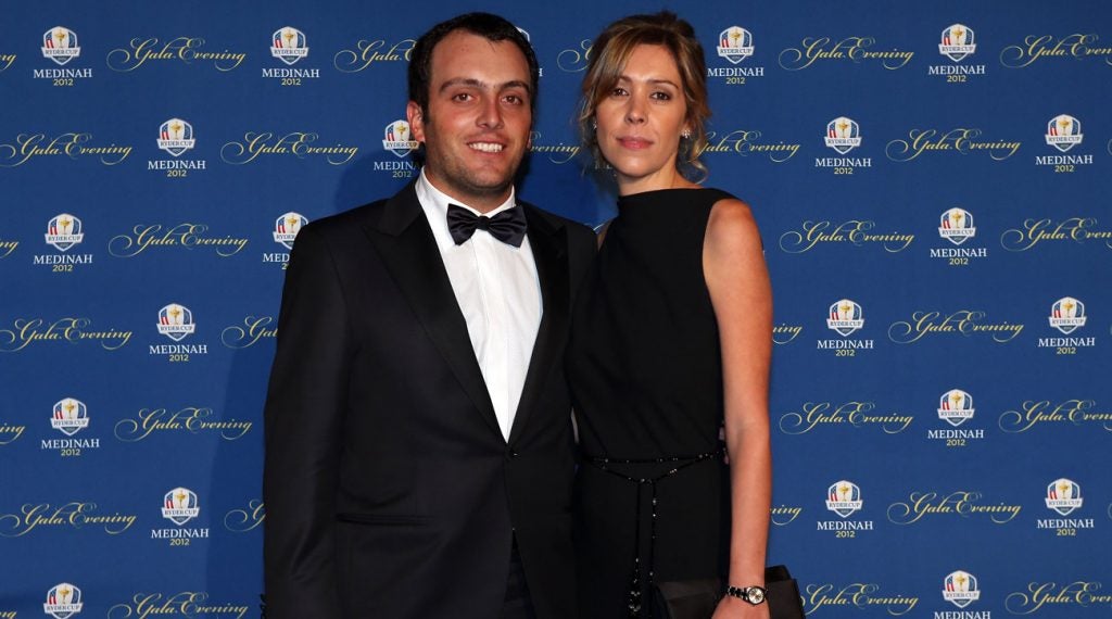Francesco Molinari and his wife Valentina at last year's Ryder Cup.