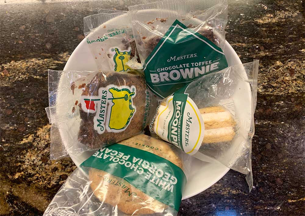 The snacks in the Masters media center? The best.