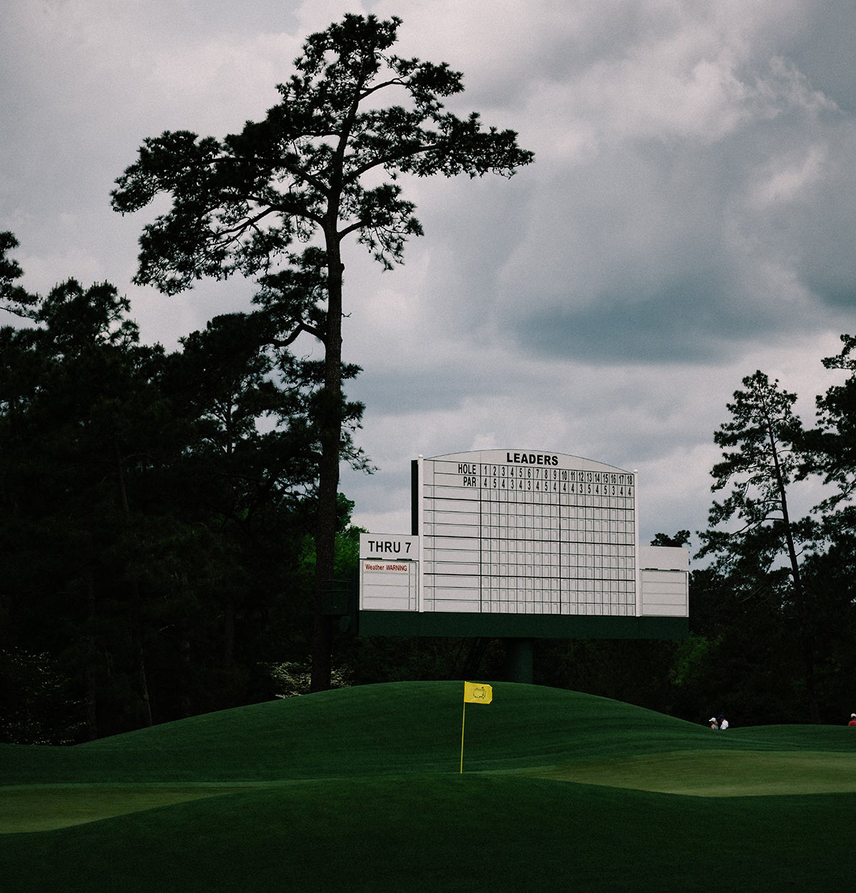 Ominous skies rolled through on Monday afternoon.