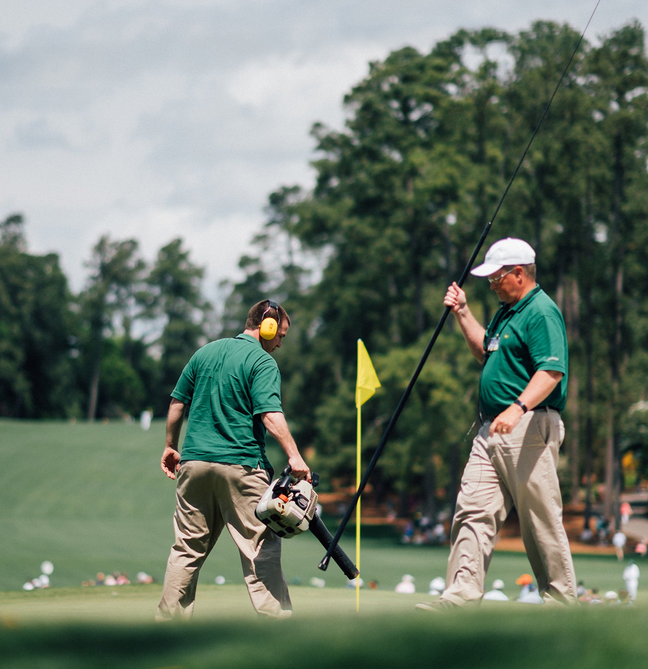 Augusta National doesn't look pristine by accident. Crews work day and night to keep it in perfect condition.