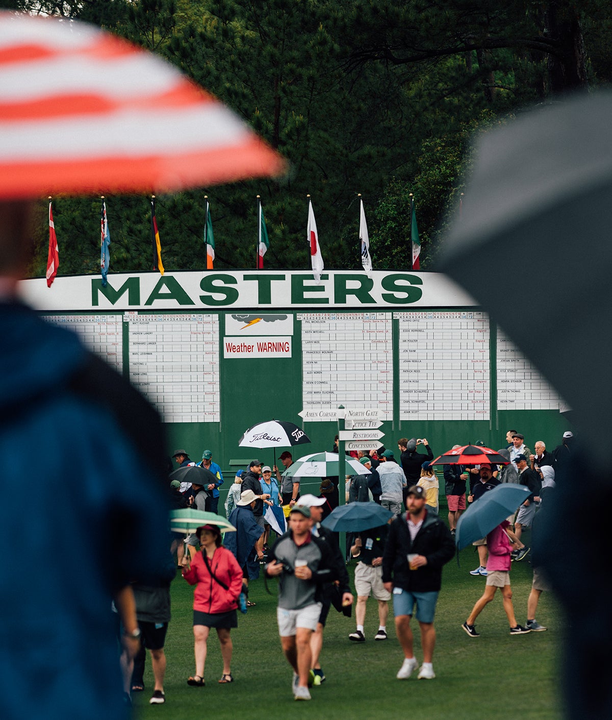 Patrons showed up in droves, despite a gloomy morning forecast.